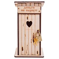 Копилка туалет 1 кабинка "Деньги не пахнут" белая во Черемхово